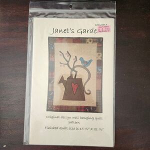 Laundry Basket Quilts LBQ-JG01-P Janet's Garden Wall Hanging Quilt Pattern